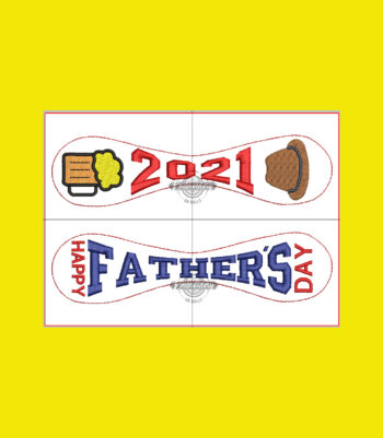Father's Day 2021 Mug/Hat - Baseball Panel Builder- ITH Machine Embroidery Design