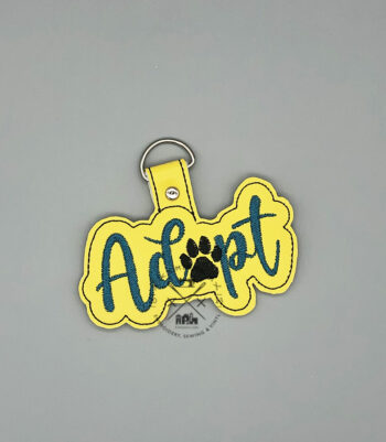 ADOPT- Cat + Dog Keyfob - ITH Machine Embroidery