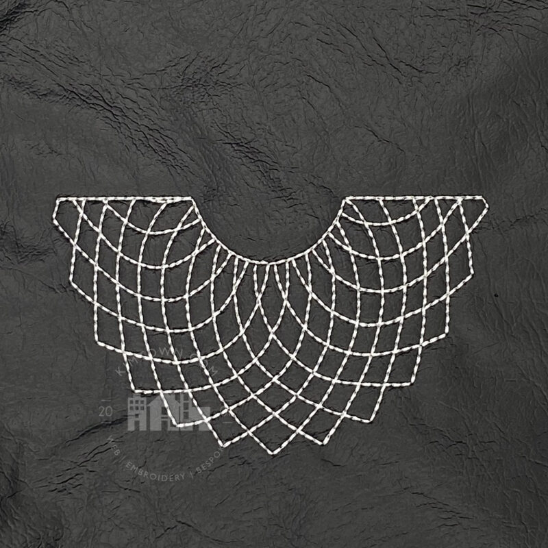 RBG Inspired Lace Collar - Machine Embroidery Design - Image 2