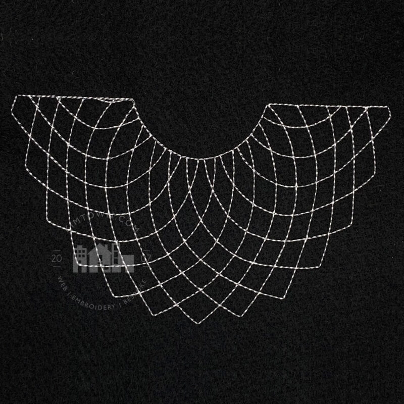 RBG Inspired Lace Collar - Machine Embroidery Design