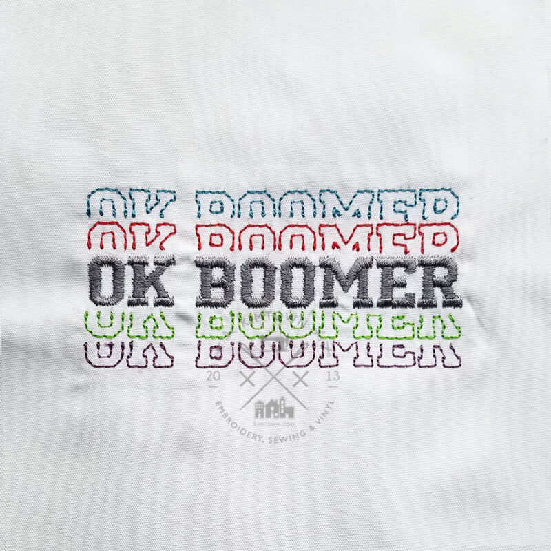 OK BOOMER Breakout - Machine Embroidery Design - Image 2