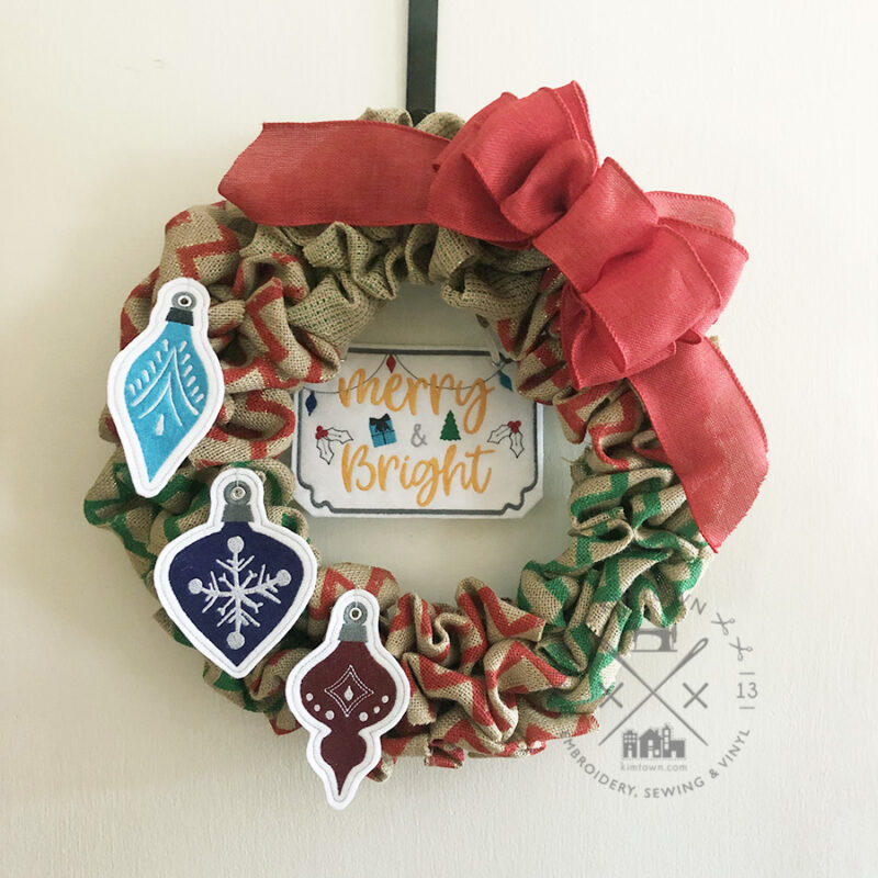 Holiday Ornaments - Oversized Felties - ITH Christmas Machine Embroidery Designs