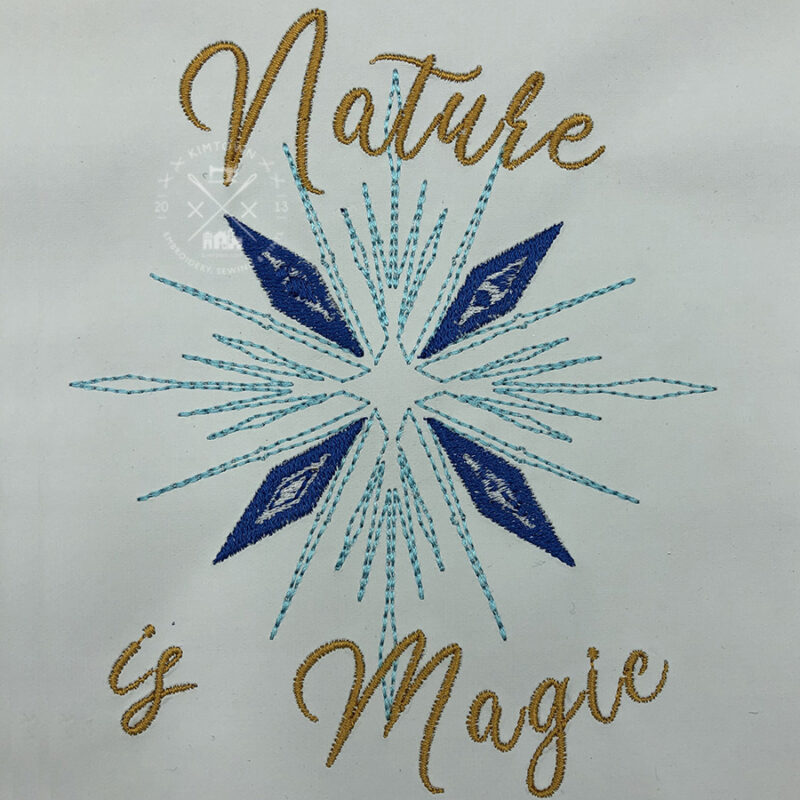 Nature is Magic - Snowflake Machine Embroidery Design - Image 4