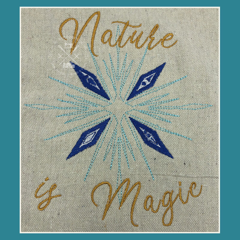 Nature is Magic - Snowflake Machine Embroidery Design - Image 2