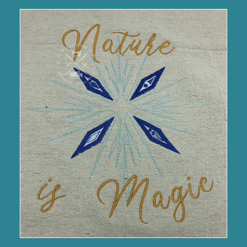 Nature is Magic - Snowflake Machine Embroidery Design