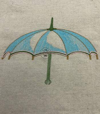 Vintage Parasol Parapluie Umbrella - Machine Embroidery Design