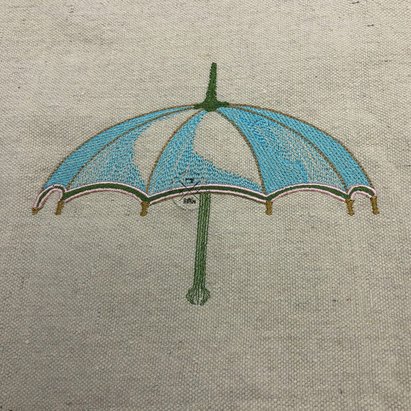 Vintage Parasol Parapluie Umbrella - Machine Embroidery Design