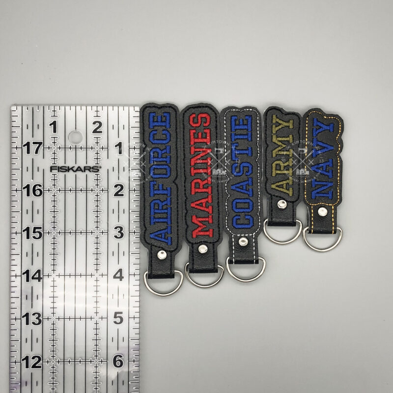 USA Military - Key Fobs - ITH Machine Embroidery Design - Image 9