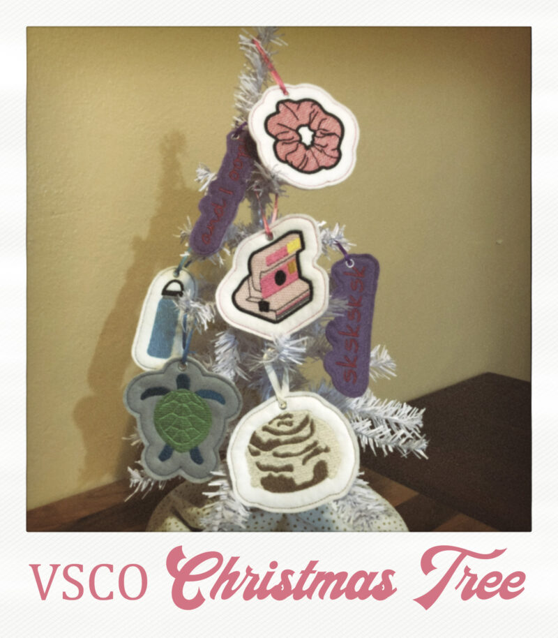 VSCO Girl Ornament Oversized Feltie Pack - ITH Embroidery Designs - Image 2