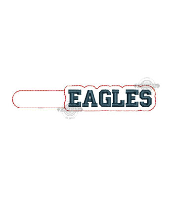 Eagles Key Fob ITH Machine Embroidery design