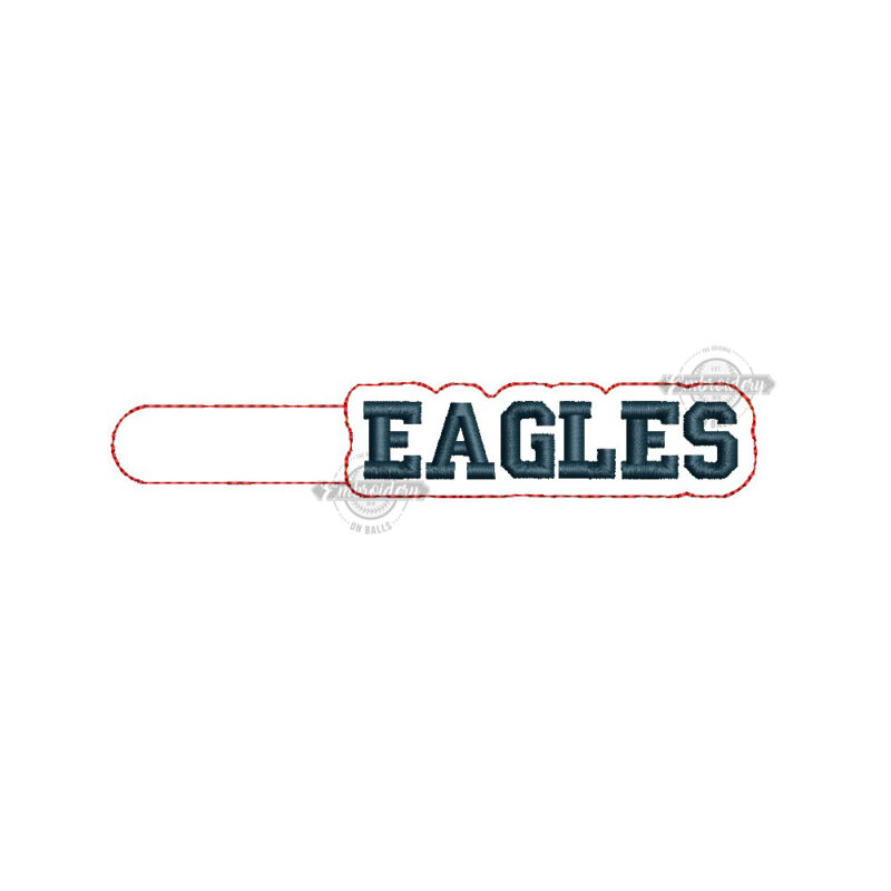 Eagles Key Fob ITH Machine Embroidery design