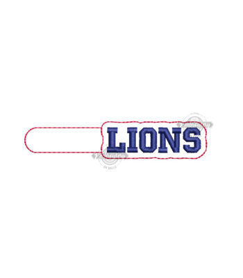 Lions - Key Fob - ITH Machine Embroidery Design