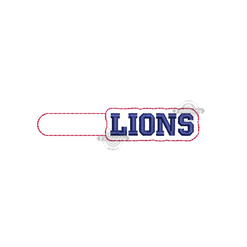 Lions - Key Fob - ITH Machine Embroidery Design