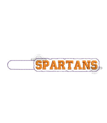 Spartans - Key Fob - ITH Machine Embroidery Design