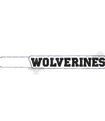 Wolverines - Key Fob - ITH Machine Embroidery Design