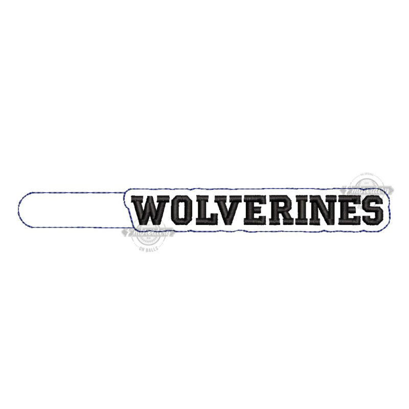 Wolverines - Key Fob - ITH Machine Embroidery Design