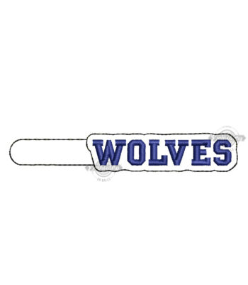 Wolves - Key Fob - ITH Machine Embroidery Design
