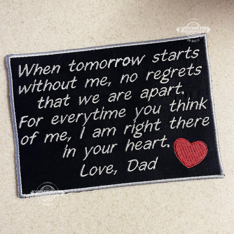 Love DAD Memory Block - ITH Machine Embroidery Design