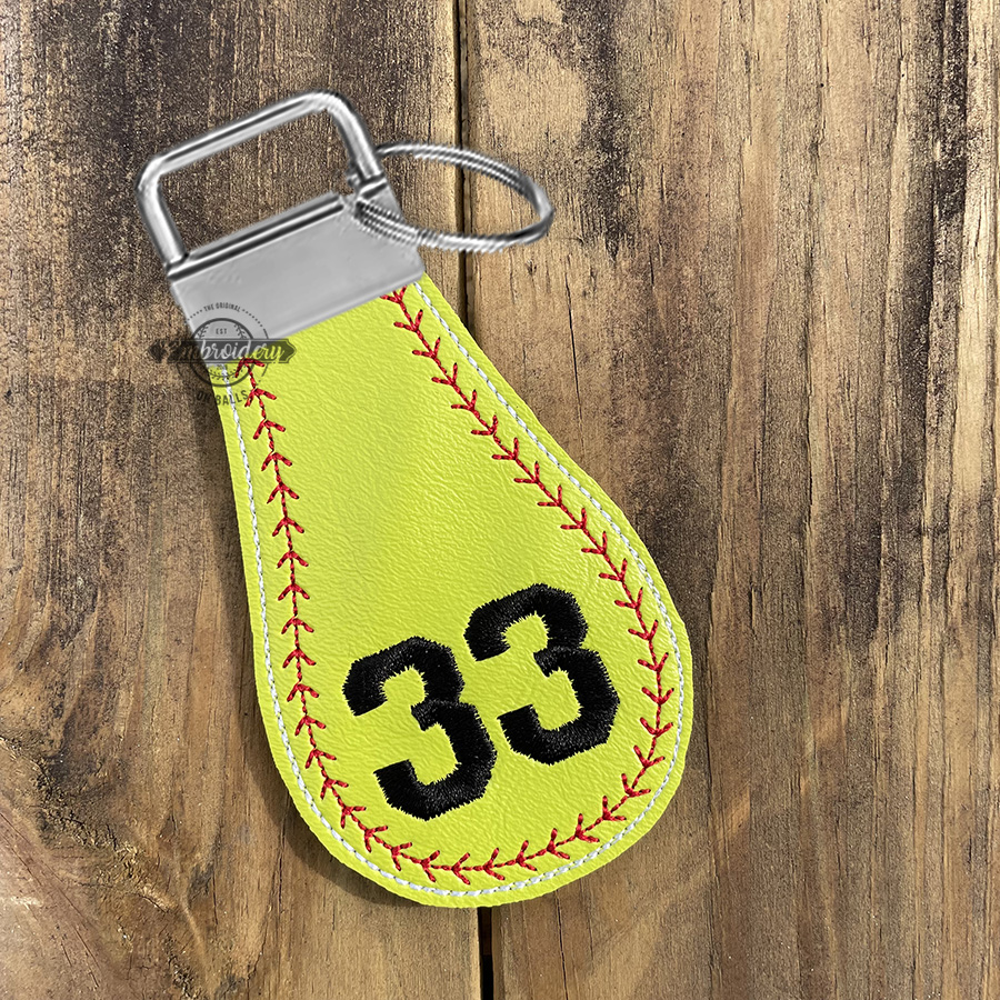 HALF Keyfob WITH NUMBERS Baseball Softball Panel Builder