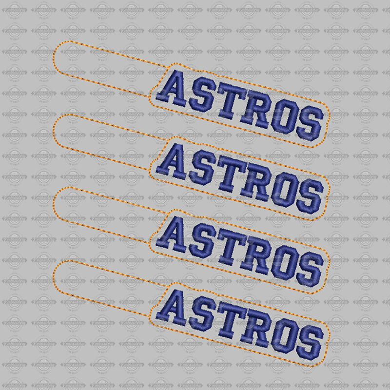 ASTROS Keyfob Design - Machine Embroidery Design
