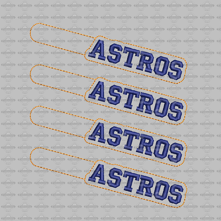 ASTROS Keyfob Design - Machine Embroidery Design
