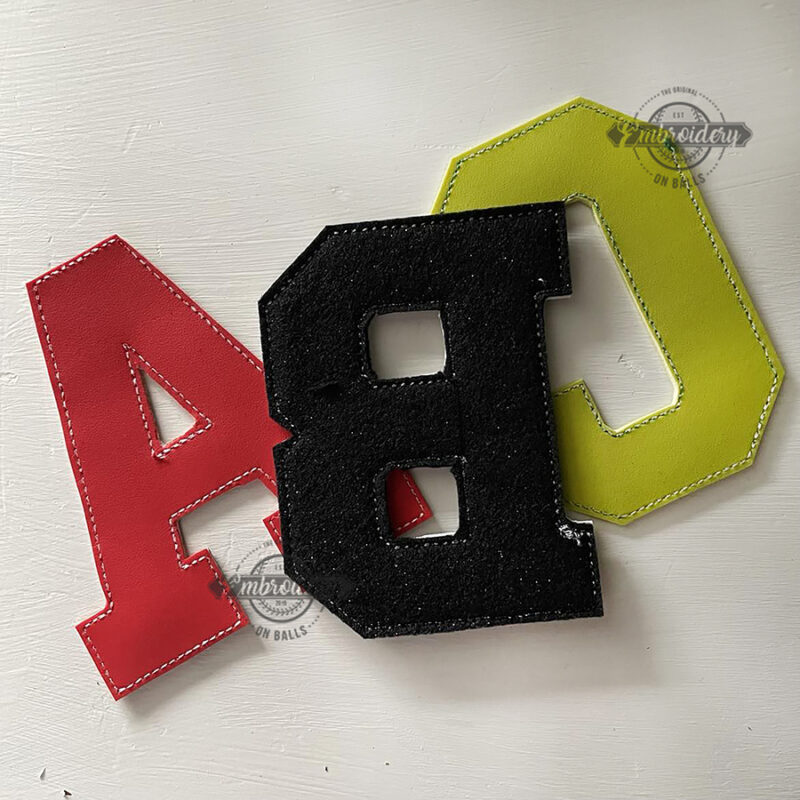 4" Giant Letters - ITH Sports Machine Embroidery Design - Image 2