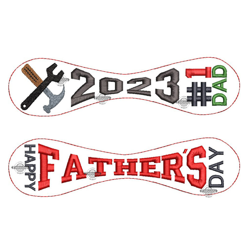 Father's Day 2023 #1 Dad/Tools Baseball Panel Builder - ITH Machine Embroidery Design