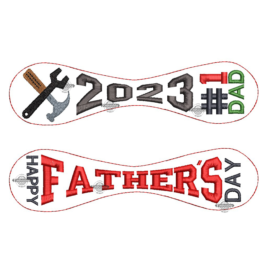 Father's Day 2023 #1 Dad/Tools Baseball Panel Builder - ITH Machine Embroidery Design