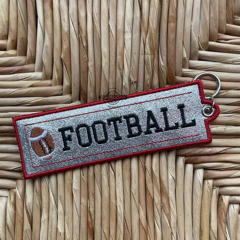 SPORTS Bookmark Keyfob Ornament Bag Tag Design - Machine Embroidery Design - Image 3