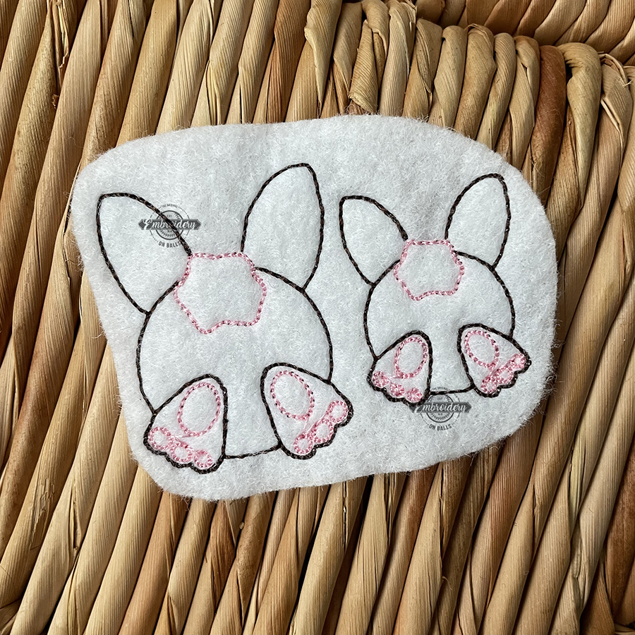 Bunny Bum - Funny Machine Embroidery Design