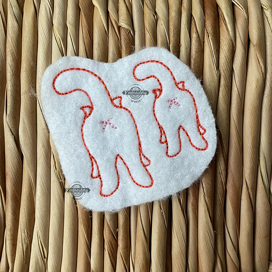 Kitty Cat Bum - Funny Machine Embroidery Design