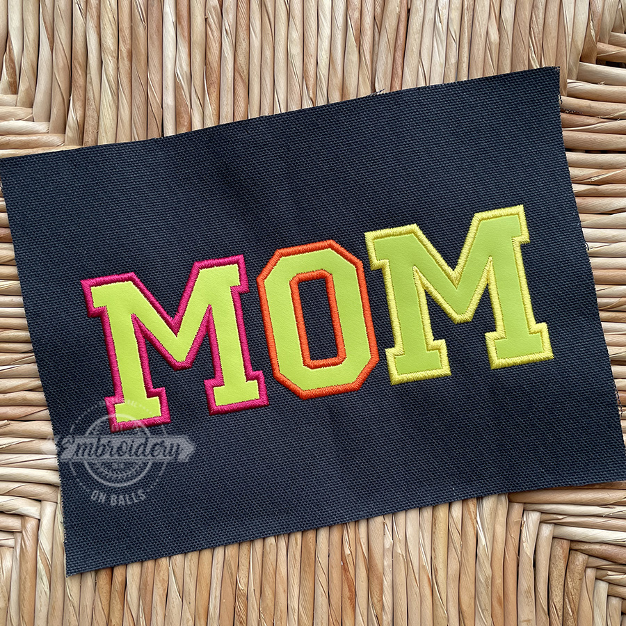MOM/MUM Applique - Machine Embroidery Design