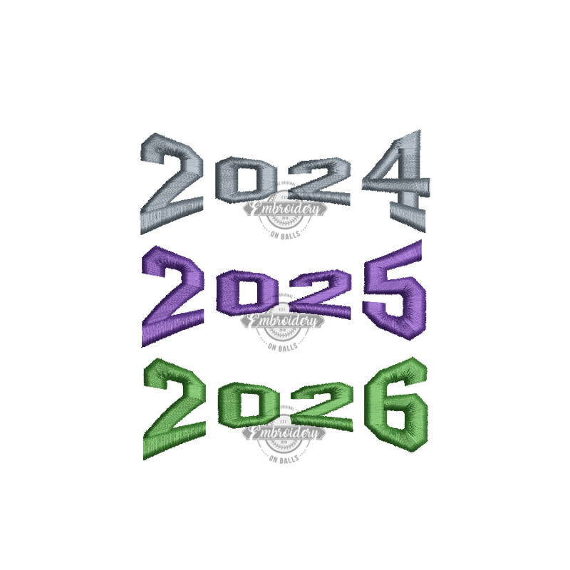 YEAR REPLACEMENT for Baseball Panel Builder - ITH Machine Embroidery Design