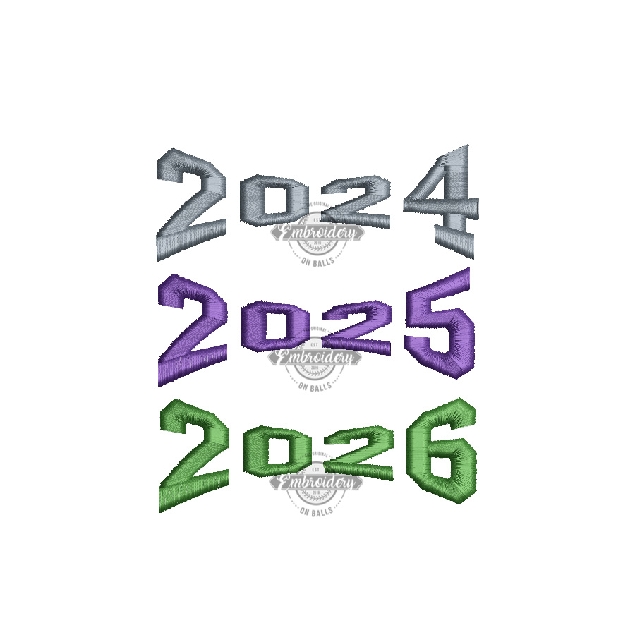 YEAR REPLACEMENT for Baseball Panel Builder - ITH Machine Embroidery Design